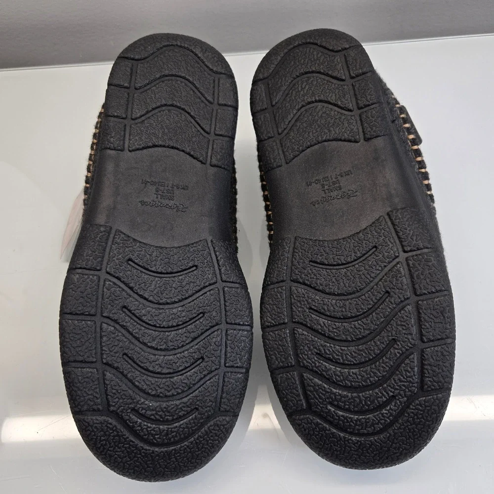 Zigzagger Slipper 7-8 Moccasin Slip On House Shoe Cozy Indoor Outdoor Warm Fuzzy